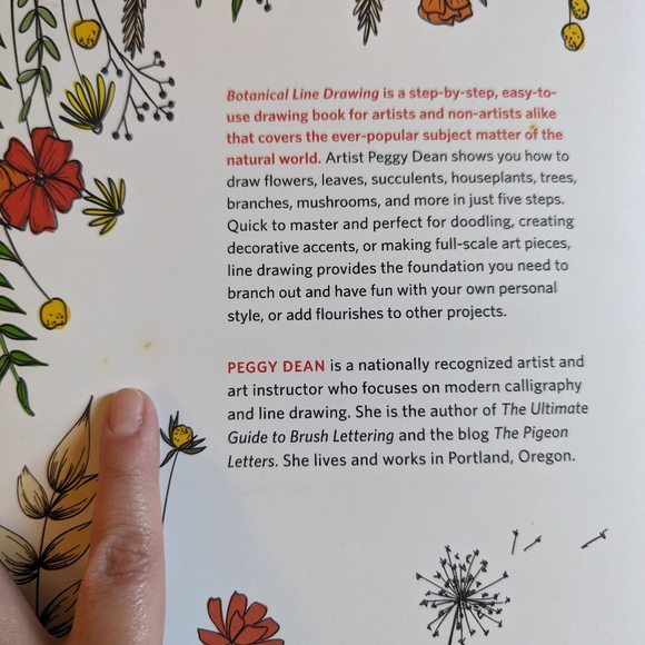 Botanical Line Drawing 200 Step-by-step cacti, leaves, flowers, succulents - Picture 4 of 16